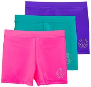 Lucky & Me | Ella Girls Dance Shorts for Gymnastics & Dancewear | Multicolor | 3-Pack