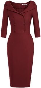MUXXN Women’s Classic Vintage Sweetheart Neckline Cocktail Prom Tea Dress