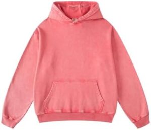 Mens Oversized Hoodie Couples Terry Heavyweight Hoodies Pullover Vintage Acid Wash Hoodie Sweatshirts Streetwear