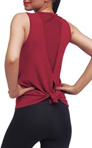 Mippo Workout Tops for Women Yoga Tank Tops Muscle Tank Athletic Shirs Workout Clothes