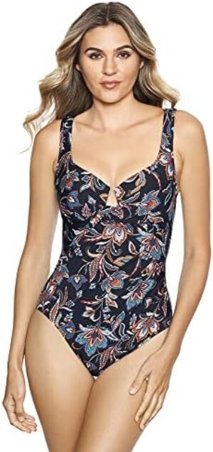 Miraclesuit Women's Swimwear Kashmir Enchant Tummy Control Underwire Bra One Piece Swimsuit