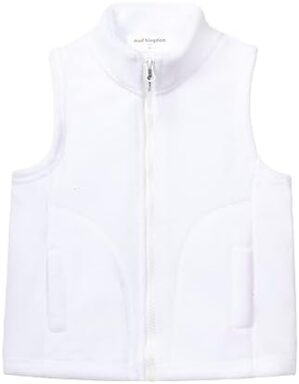 Mud Kingdom Boys Girls Polar Fleece Vest Jacket Ligntweight Cute Cartoon Patterns Coat Zipper Closure Sleeveless