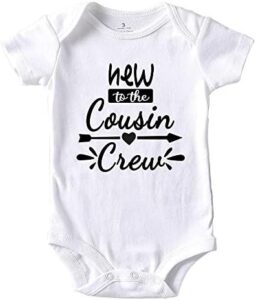 New Cousin Crew Baby Boy Clothes Unisex Funny Baby Girl Bodysuits 0-3 months