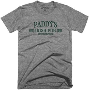 Paddys Irish Pub Mens Unisex St Patricks Day Funny TV Bar Tri-Blend T-Shirt