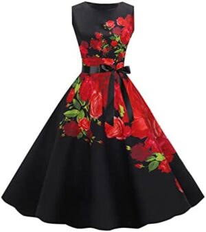 Silk Slip Dress Cocktail Dress 190s Retro Cocktail Sleeveless Swing Party Dress Women Dresses Formal Wear