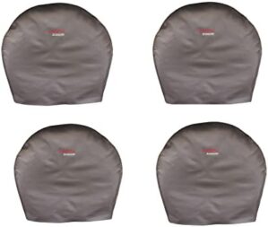 Tire Cover Set of 4PCS Waterproof Sun Protectors for RV, Camper, Trailer, Truck Fits 27"-29" Tire Diameter,Brown.
