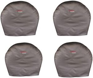Tire Cover Set of 4PCS Waterproof Sun Protectors for RV, Camper, Trailer, Truck Fits 27″-29″ Tire Diameter，Brown.