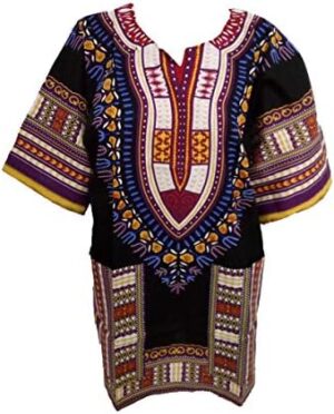 Traditional African Clothing Unisex Dashiki Shirt Color Tribal Festival Hippie