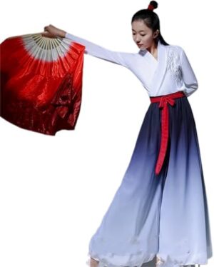 Traditional Chinese Folk Dance Costume for Woman Yangge Clothing Adult National Costumes Square Hanfu