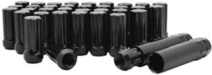 Venum wheel accessories 32 pc Black Duplex Spline 14x2.0 Spline Lug Nuts | Fits: F250 & F350 1999-2002 w/ 2 Key Sockets