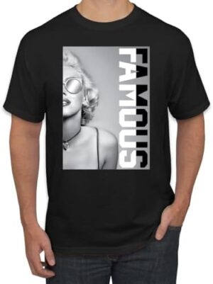 Wild Bobby Marilyn Famous Savage Rockstar Famous People Men's T-Shirt