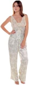 Women’s Printed Charmeuse Camisole Pajama Set #2053