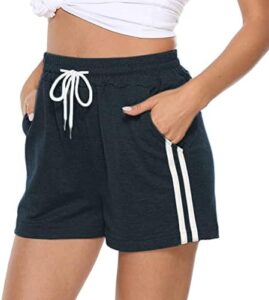 Women’s Sweat Shorts Cotton Drawstring Summer Workout Casual Lounge Shorts with Pockets