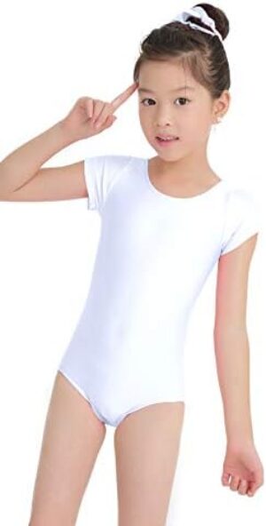 speerise Girls Short Sleeve Dancewear Leotard Gymnastic Tops for Kids…