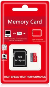 128GB TF Card Flash Memory Card Ultra High Speed U3 C10 TF Card with Adapter