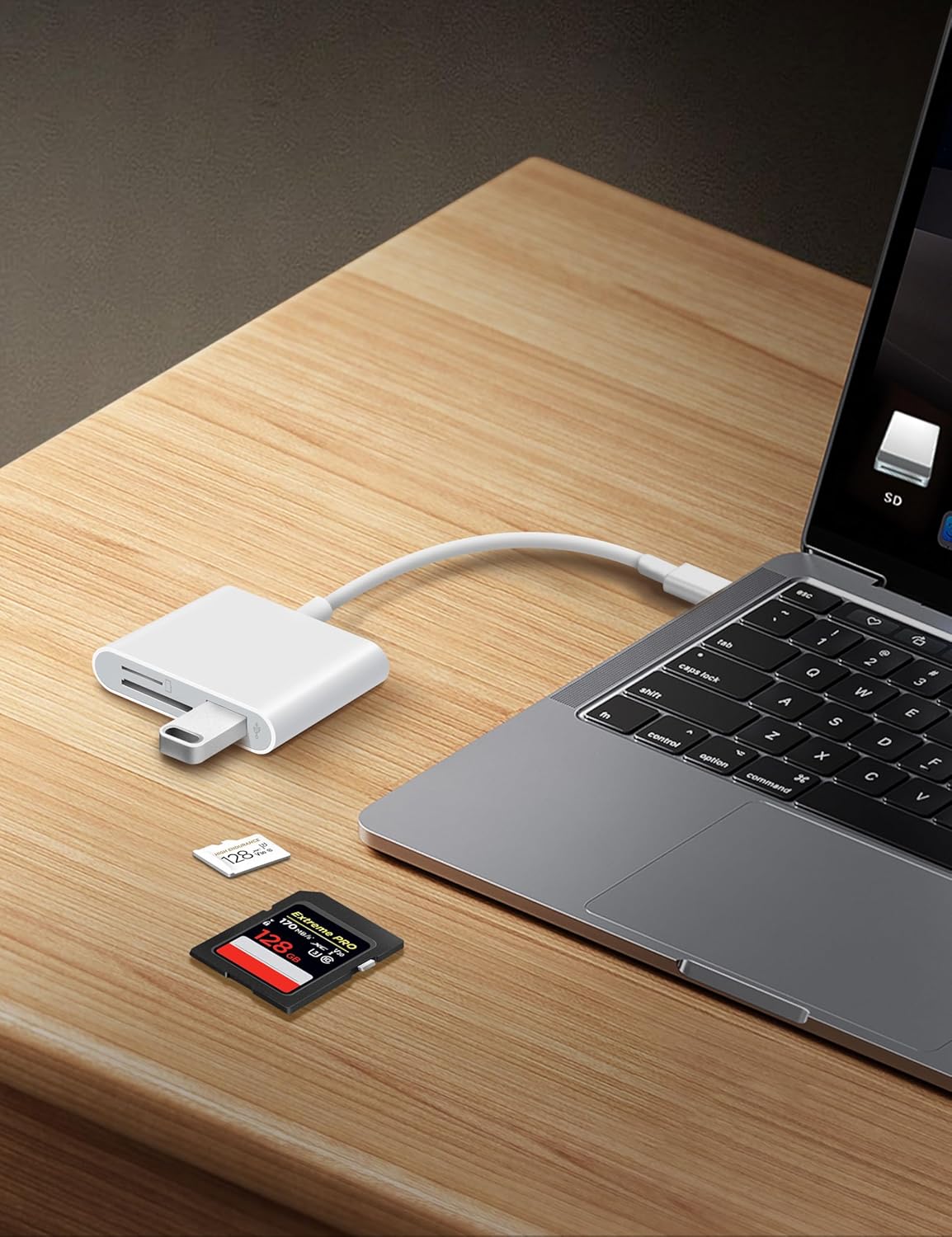 USB C SD Card Reader for iPhone 15 16 iPad Mac 3 in 1 USB-C Memory Trail Camera Card Adapter with Dual Slots & USB Port for Mac MacBook Pro/Air/Mini Android Laptop More USBC Typec Devices - Image 6