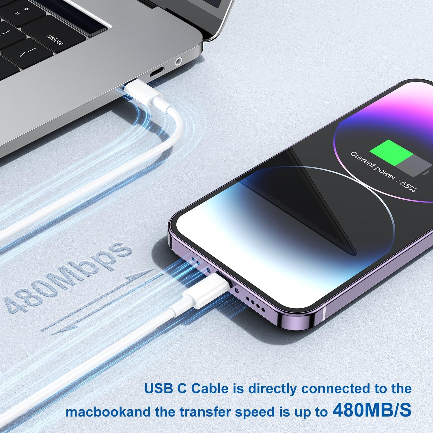 [ Apple Certified ] iPhone Fast Charger Cable Long, 10ft USB C to Lightning Cable, iPhone Type C Charging Cord Wire for Apple iPhone 14 Pro Max/14 Pro/13 Pro/12 Mini/12/11/X/XS/XR/8 Plus/7/6/5S/iPad - Image 4