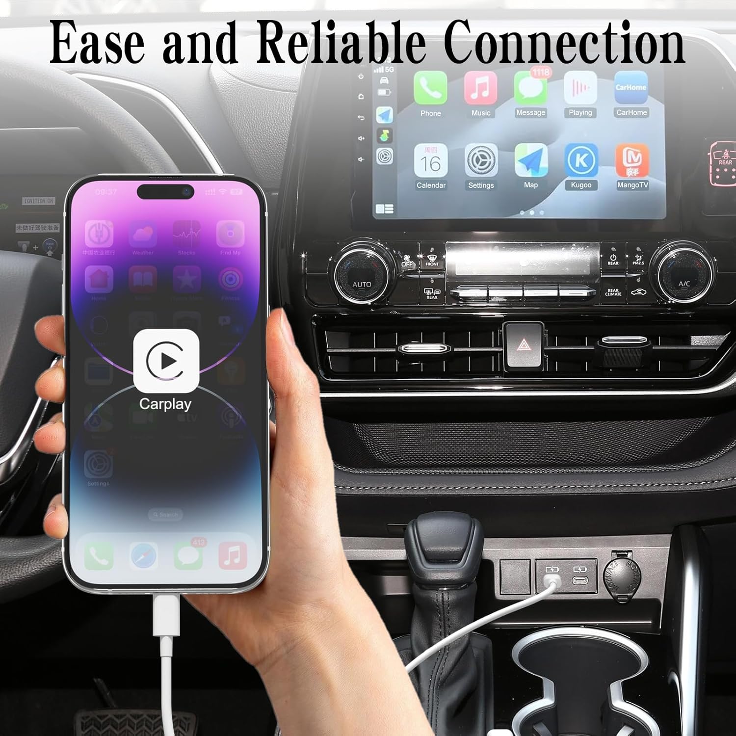 USB C to Lightning Cable,3FT Type C iPhone Charger Cable Compatible with iPhone 14 13 12 11 Pro Max XR XS X 8 7 6 Plus SE Charger Cord,Lightning to USB C for Car CarPlay Cable - Image 3
