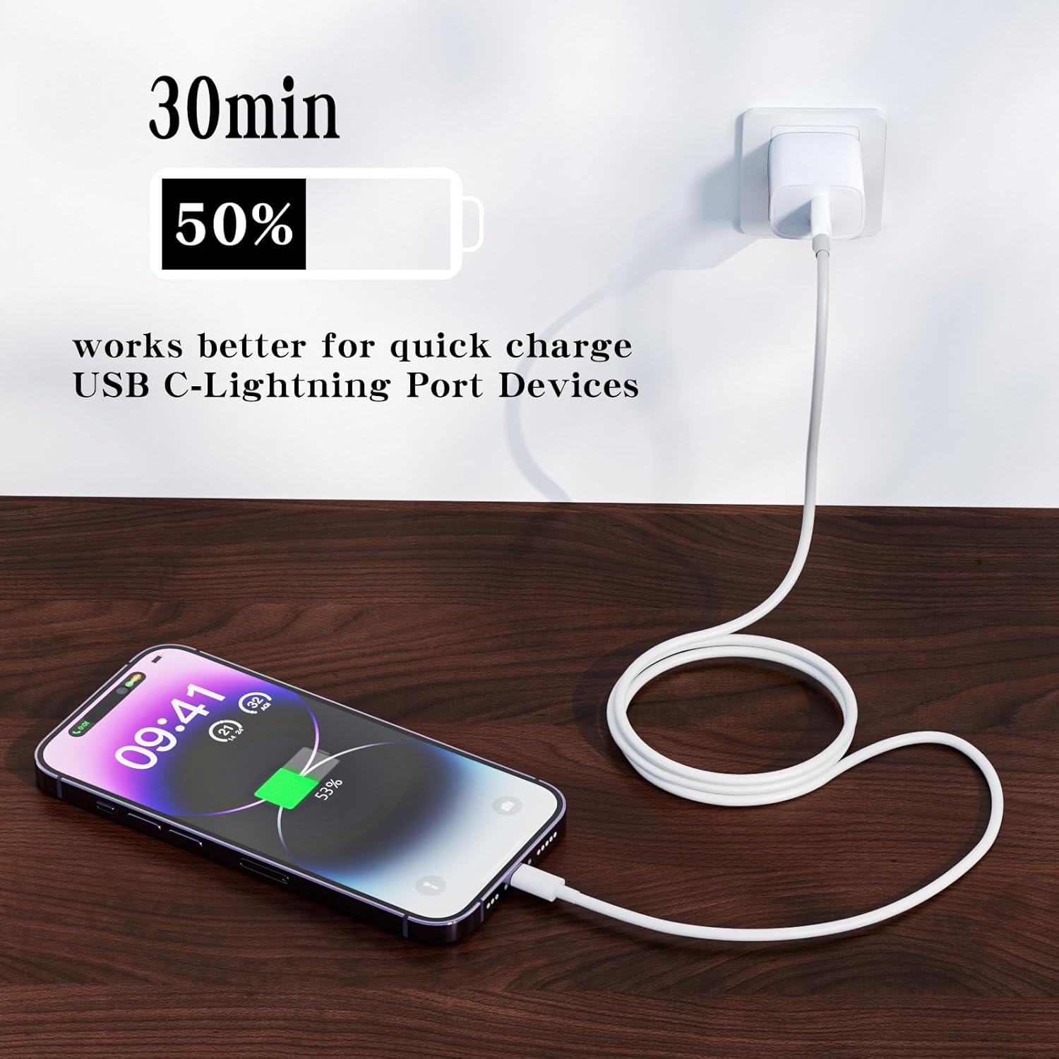 USB C to Lightning Cable,3FT Type C iPhone Charger Cable Compatible with iPhone 14 13 12 11 Pro Max XR XS X 8 7 6 Plus SE Charger Cord,Lightning to USB C for Car CarPlay Cable - Image 5