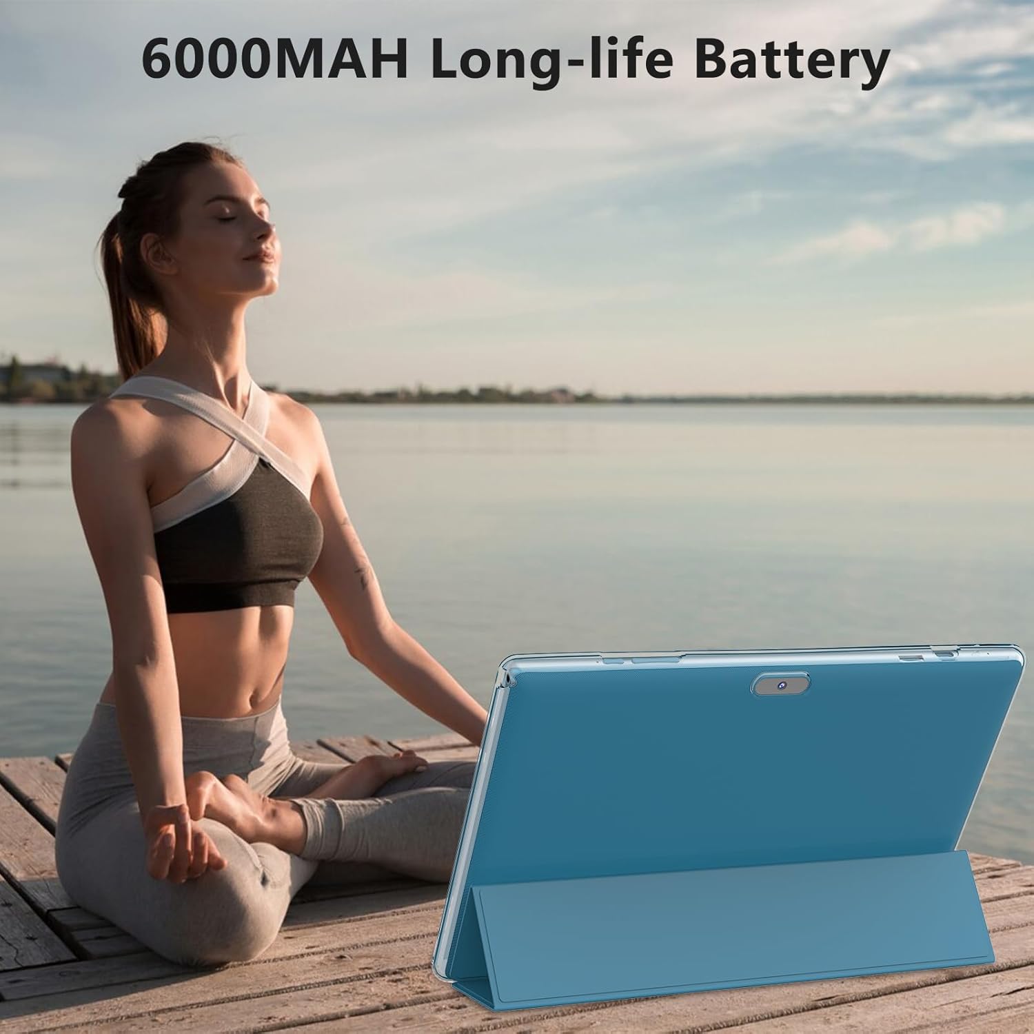 Android 13 Tablet 10 Inch, 12GB RAM+128GB ROM/1TB Expandable Tablet, 2 in 1 Tablets with Keyboard Case Mouse Stylus, 2.0GHz Quad-core CPU, 1280*800 IPS HD Screen, 5G WiFi6 BT 5.0, 8MP Camera Tablet PC - Image 8