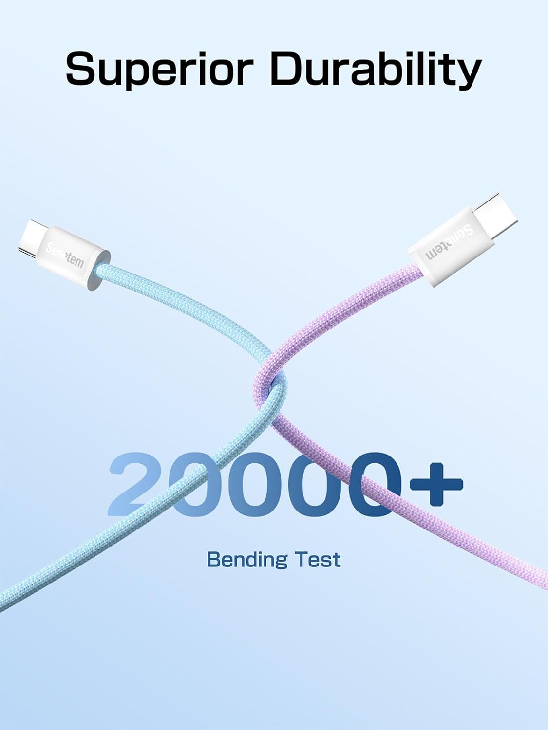 Senetem USB C Cable 3FT 3-Pack, USB A to USB Type C Charger Cord, 3A Fast Charging Compatible with iPhone 16/15 Series, Samsung S24/S23 S22/Note 20/10, Pixel, Moto, Car Play, LG - Image 6