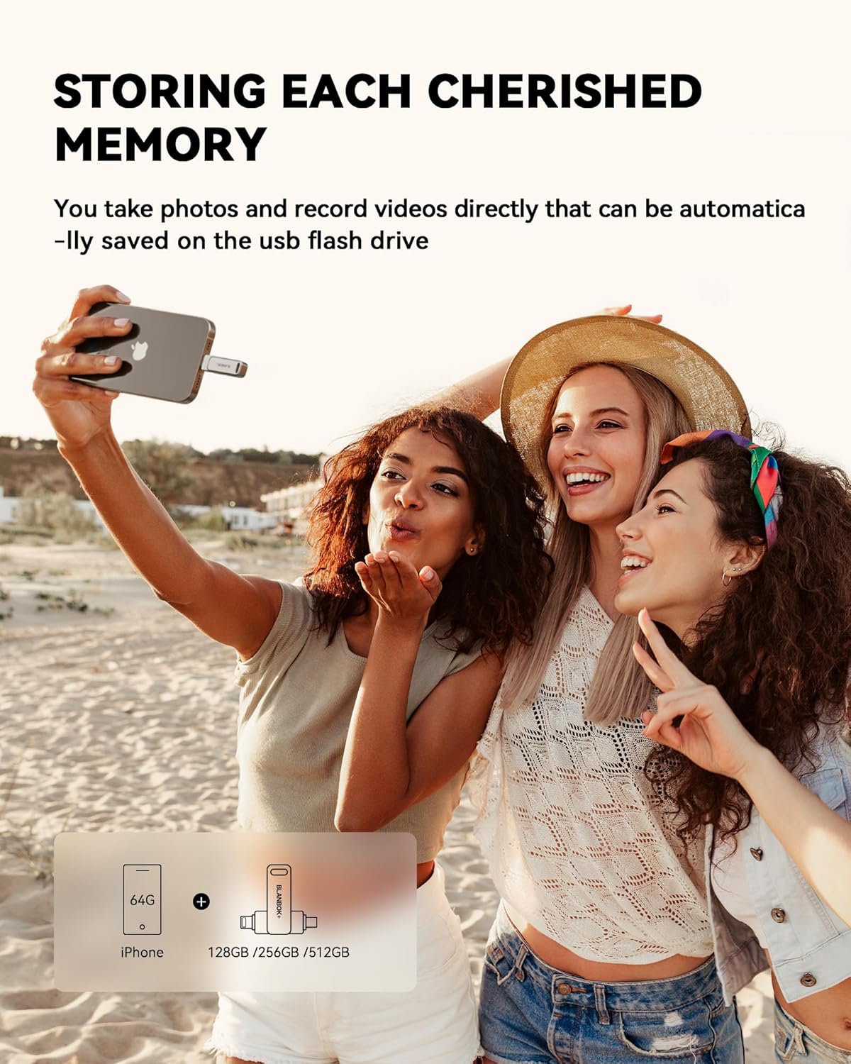 MFi Certified 256GB Flash Drive for iPhone Photo Stick, USB Thumb Drive Memory Stick High Speed USB Drive Photo Storage for iPhone USB Stick Compatible for iPhone/iPad/Android/PC - Image 3