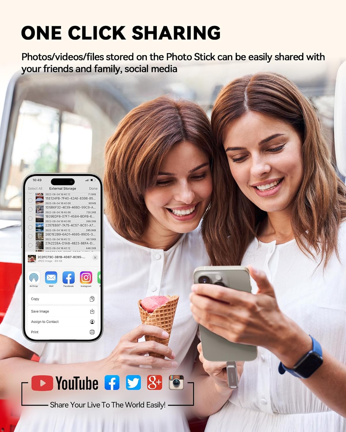 MFi Certified 256GB Flash Drive for iPhone Photo Stick, USB Thumb Drive Memory Stick High Speed USB Drive Photo Storage for iPhone USB Stick Compatible for iPhone/iPad/Android/PC - Image 6