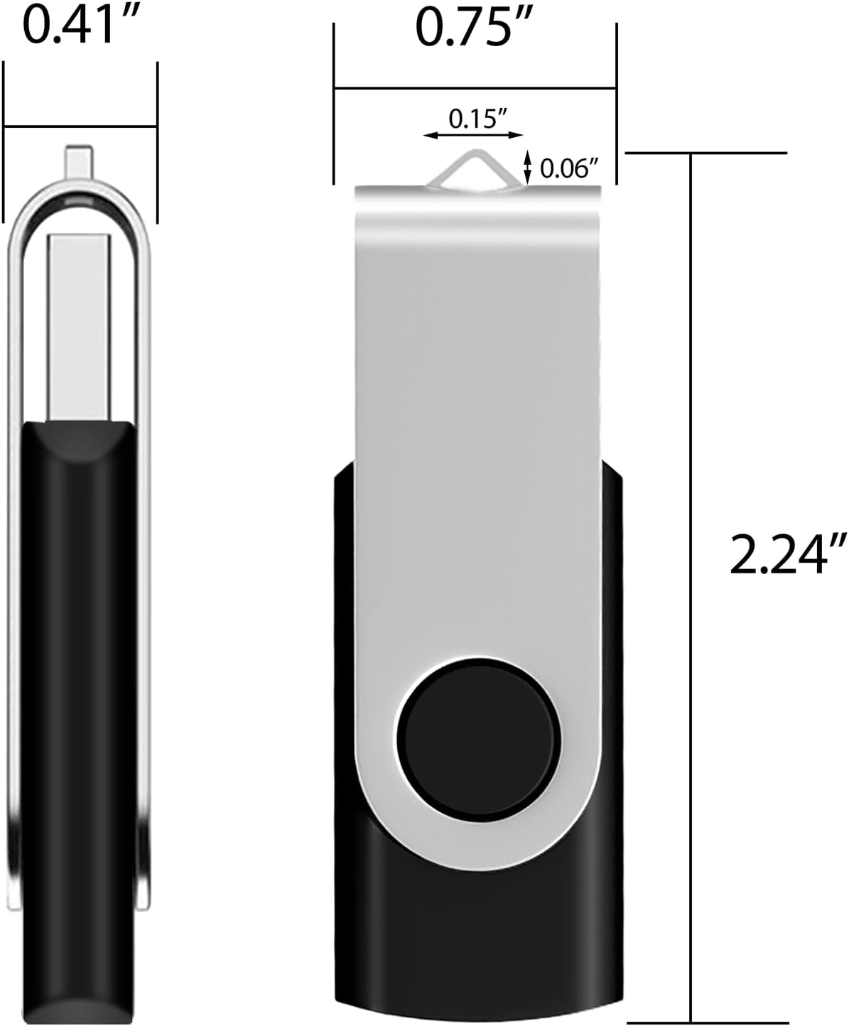 AreTop 2GB USB Flash Drive 10 Pack 2GB Stick Pen Drive Memory Stick USB2.0 Pendrive 2GB Thumb Drive Bulk for Fold Data Storage Memoria USB 2GB (Bulk 10 PCS - Mixed Colors Black/Blue/Purple/Green/Red) - Image 7