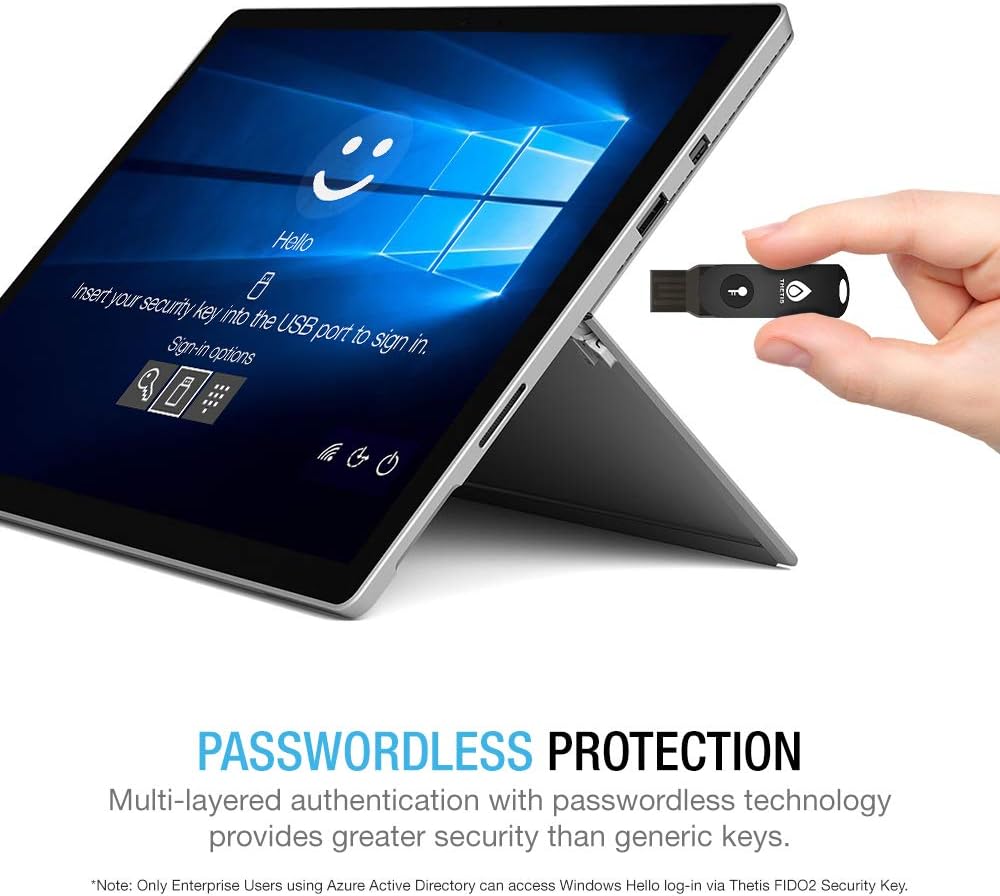 FIDO2 Security Key [Folding Design] Thetis Universal Two Factor Authentication USB (Type A) for Multi-Layered Protection (HOTP) in Windows/Linux/Mac OS,Gmail,Facebook,Dropbox,SalesForce,GitHub - Image 5
