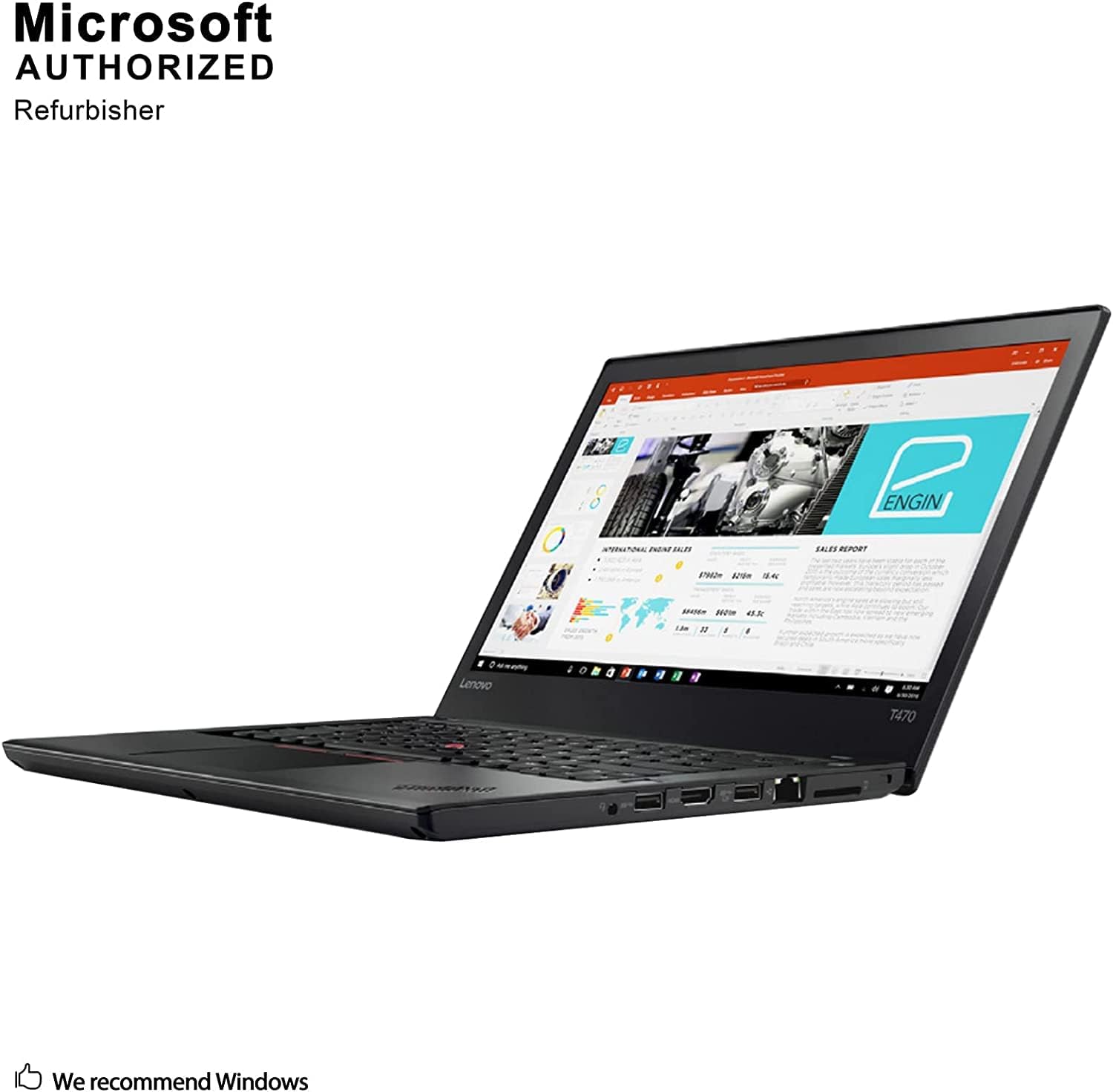 Lenovo Thinkpad T470 14 IPS Full HD FHD, Business Laptop (14-inch Intel Core i5-6300U, 16GB DDR4 RAM, 256GB PCIe NVMe M.2 SSD) Thunderbolt, Type-C, HDMI, RJ-45, Windows 10 Pro (Renewed) - Image 3