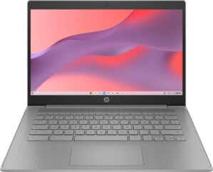 HP 2023 Chromebook Laptop, 14 Inch Display, Intel Celeron N4120 Processor, 4GB RAM, 64GB eMMC, Intel UHD Graphics 600, WiFi, Bluetooth, Chrome OS, Modern Gray (Renewed)