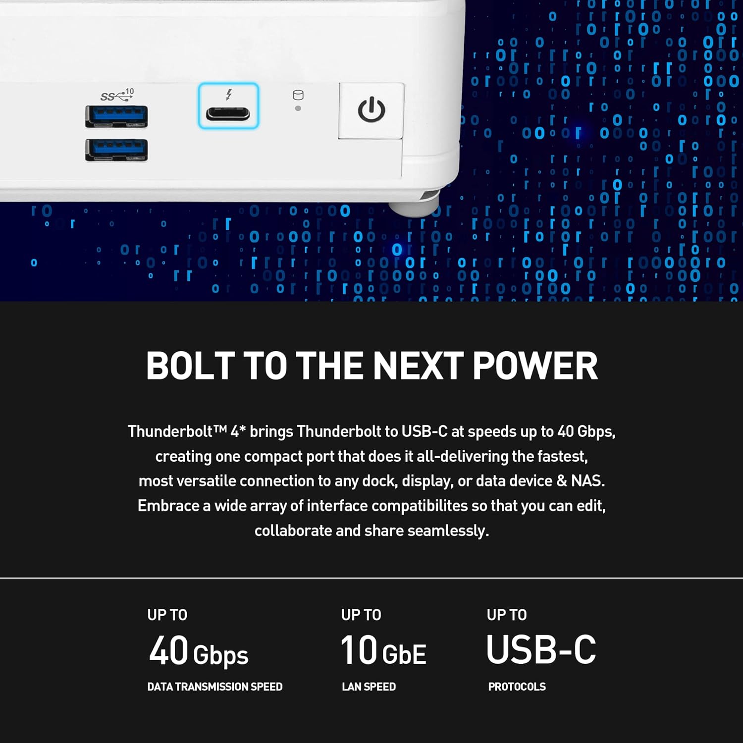MSI Cubi 5 Barebones Mini PC: Intel Core i3-1215U, WiFi 6E, BT 5.2, Thunderbolt Type-C, Dual Display, Energy Efficient, Black: 12M-086BUS - Image 5