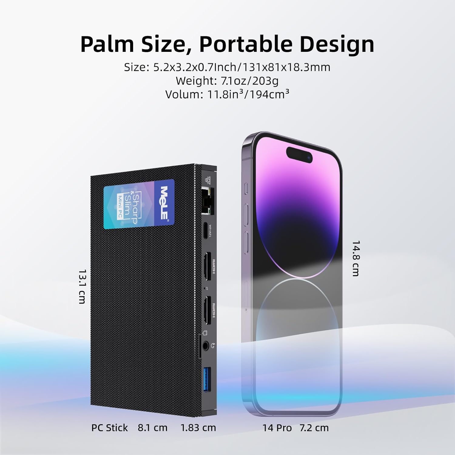 MeLE Quieter2Q Fanless Mini PC, Celeron J4125 8GB 128GB Micro Computer, Small Desktop with Gigabit Ethernet PXE Dual HDMI 4K Unlock BIOS on Industrial Astrophotography Webcast Office - Image 5