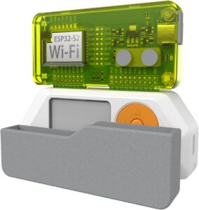 4 in 1 Protective Case for Flipper Zero Device and Wi-Fi Dev Board V1 ESP32-S2, Cover Set Accessories for Flipper Zero WiFi Dev Board – Green with Grey