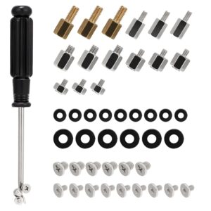 46PCS NVME M.2 SSD Mounting Screws M.2 SSD Screw Kit for Asus Gigabyte ASRock Msi Motherboards