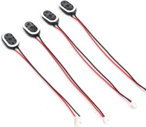 4pcs 1 Watt 8 Ohm Cavity Mini Speaker Full-Range Cavity Advertising Machine Small Speaker 3.3V 5V with JST-PH2.5mm-2 pin Interface for Arduino Small DIY Electronic Projects
