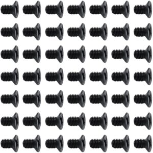 50Pcs Hard Drive Screws 2.5 inch,Stainless Flat Phillips Head HDD SSD M3 x 5mm Mounting Screw for Computer PC Laptop Case,2.5" Black