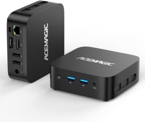 ACEMAGICIAN Vista V1 N95 Mini Pc Computers, 12Th Gen Intel N95 (Up to 3.4Ghz), 16Gb Ddr4 Ram 512Gb Ssd Mini Computer, UHD 4K HDMI DP, 2.4G/5G WiFi/Bt, Gigabit Ethernet Vesa, Home/Office Micro Pc