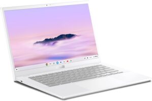 ASUS Chromebook Plus CX34 Laptop with Google AI, 14" Display (1920x1080), Intel® Core™ i3-1215U Processor, 8GB RAM, 256GB UFS Storage, ChromeOS, White, CX3402CBA-DH386-WH