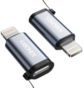 [Apple MFi Certified] USB C to Lightning Adapter | 36W PD Fast Charging | Compatible with iPhone iPad iPod | Type C to Lightning Adapter – 2 Pack