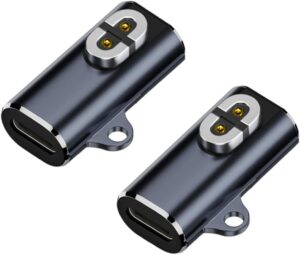 AuviPal USB C Magnetic Charger Adapter for AfterShokz Aeropex, Shokz OpenComm, OpenRun, OpenRun Pro, OpenRun Mini and OpenRun Pro Mini – 2 Pack