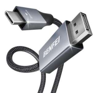 BENFEI USB-C to DisplayPort 15 Feet Cable(8K@60Hz 4K@144Hz), USB Type-C to DisplayPort Cable [Thunderbolt 3/4/5 Compatible] with iPhone 15 Pro/Max, MacBook Pro/Air 2023, iPad Pro, iMac, S23, XPS 17