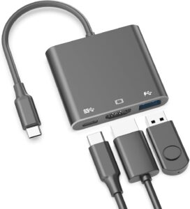 Battony USB C to HDMI Adapter with 4K@60Hz HDMI Output, Multi-AV Converter for for MacBook/Mac Pro Air iPad Pro and More Type-C Port Device