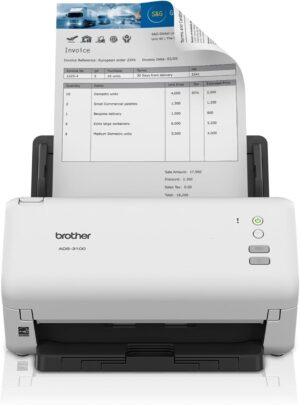 Brother ADS-3100 High-Speed Desktop Scanner | Compact with Scan Speeds of Up to 40ppm (Renewed Premium)