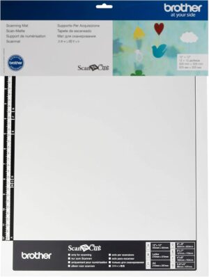 Brother ScanNCut Mat CAMATS12, 12" x 12" Scanning Mat, Non-Tack to Convert Materials into Custom Designs ( Packaging May Vary )