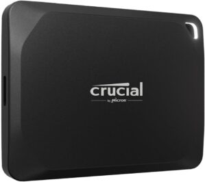 Crucial X10 Pro 1TB Portable SSD – Up to 2100MB/s Read, 2000MB/s Write Compact Storage for videographers, Photographers, and Gamers, USB 3.2 – External Solid State Drive
