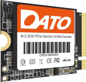 DATO 1TB SSD M.2 2230, NVMe 1.3 PCIe Gen3x4, Internal Solid State Drive, Up to 2500/1700 MB/s, DP330 Series