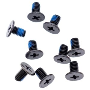 Deal4GO [10-Pack] M3 x 5 mm Phillips Flat-Head Screw Replacement for Laptop Bottom case Hard Drvie SSD Screws (Black)