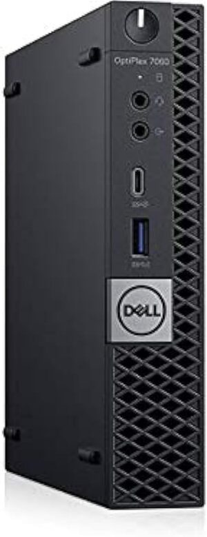 Dell OptiPlex 7060 Micro Desktop Business PC, Intel Core i5-8500T 2.1GHz, 16GB, 256GB SSD, USB Type-C, Win10Pro (Renewed)