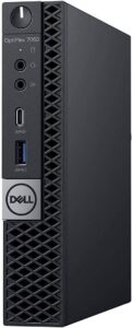 Dell Optiplex 7060 Micro MFF Desktop PC Intel i7-8700T 6-Cores 2.40GHz 32GB DDR4 New 1TB M.2 NVMe SSD WiFi BT HDMI New KB & Mouse Windows 10 Pro (Renewed)